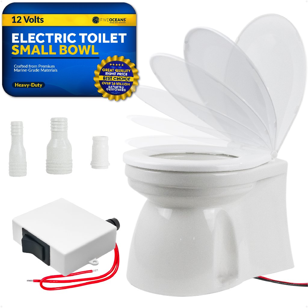 Electric Marine Toilet Small Skirted Bowl 12v Tmc Fo 1600 1 Ebay Marine Toilet Small Skirted Bowl