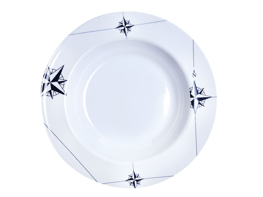 Marine Business 6-Piece Melamine Deep Plate, Northwind
