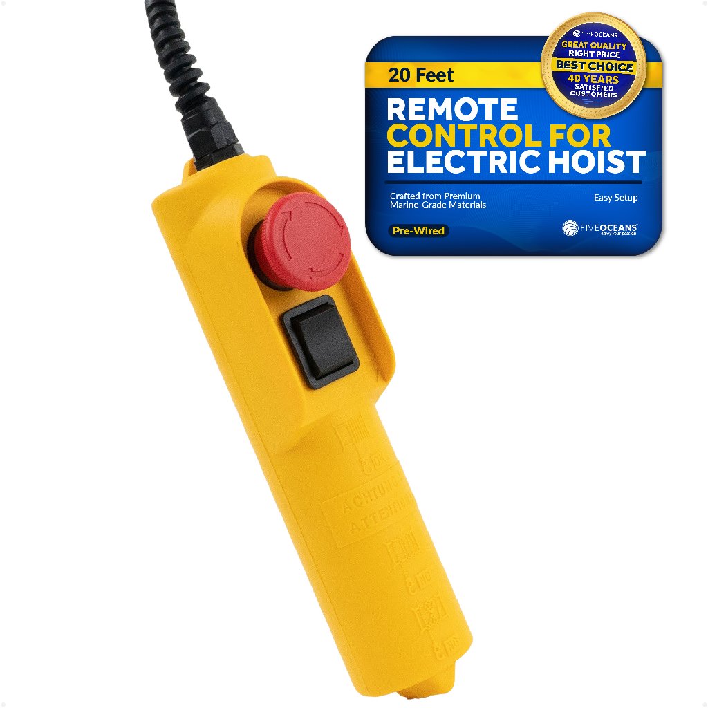 Replacement Remote Control for Electric Hoist Crane, 20FT Five Oceans