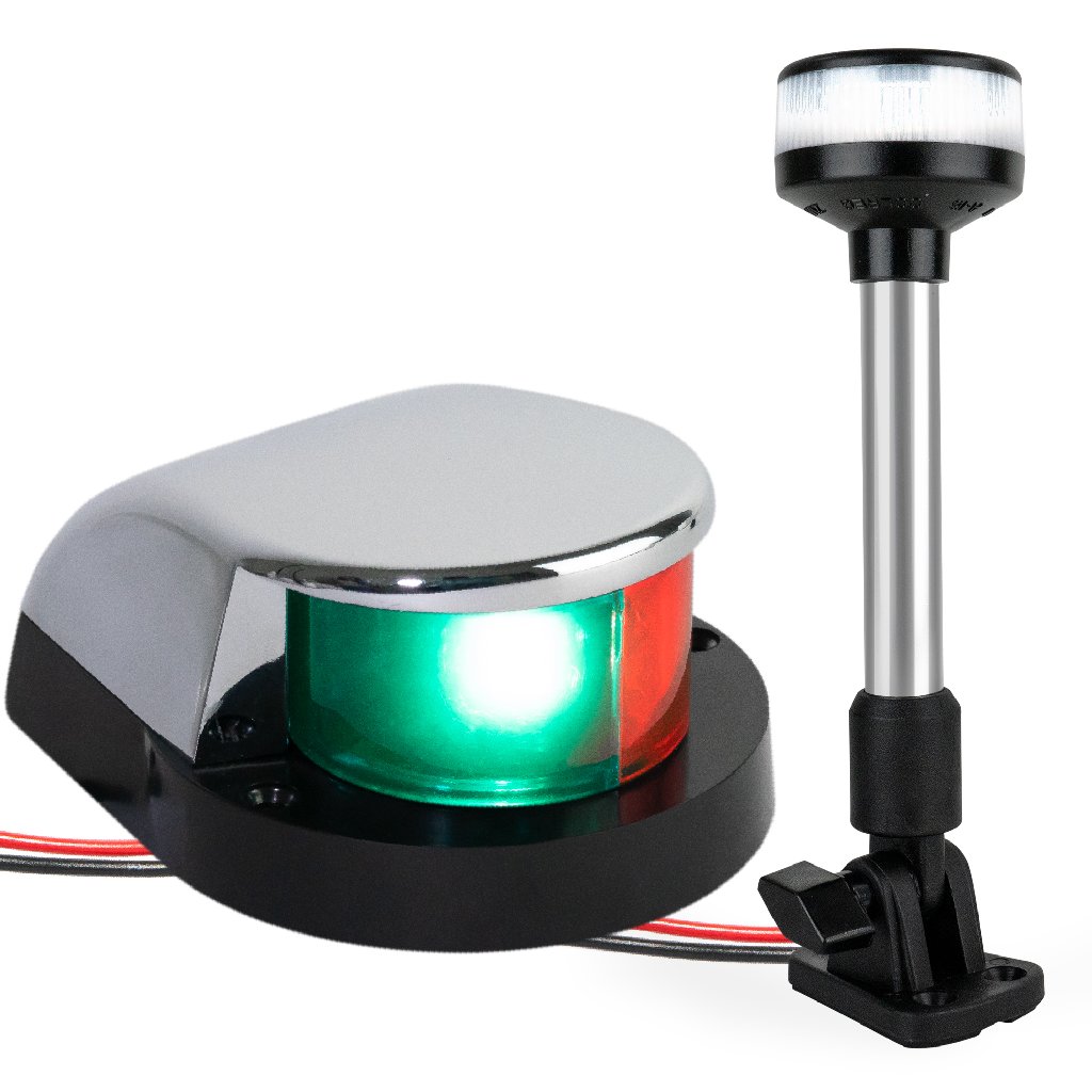 LED Bi-Color & Anchor Navigation Light Kit, 12V DC -