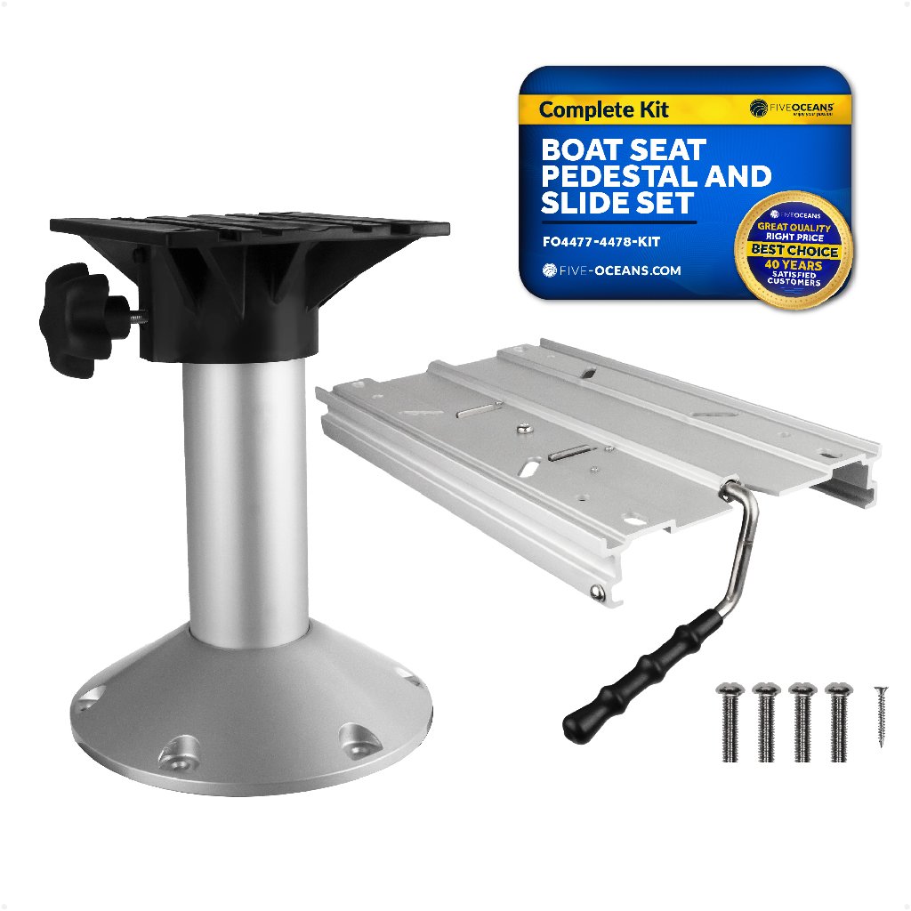 Seat Pedestal and Locking Slide Kit, Aluminum -