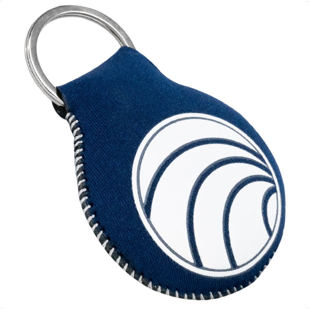 Floating Neoprene Keychain, Navy Blue 