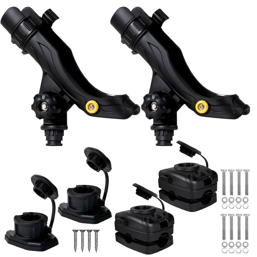 Fishing Rod Holder Kit - Deck & Rail Mounts - Small,