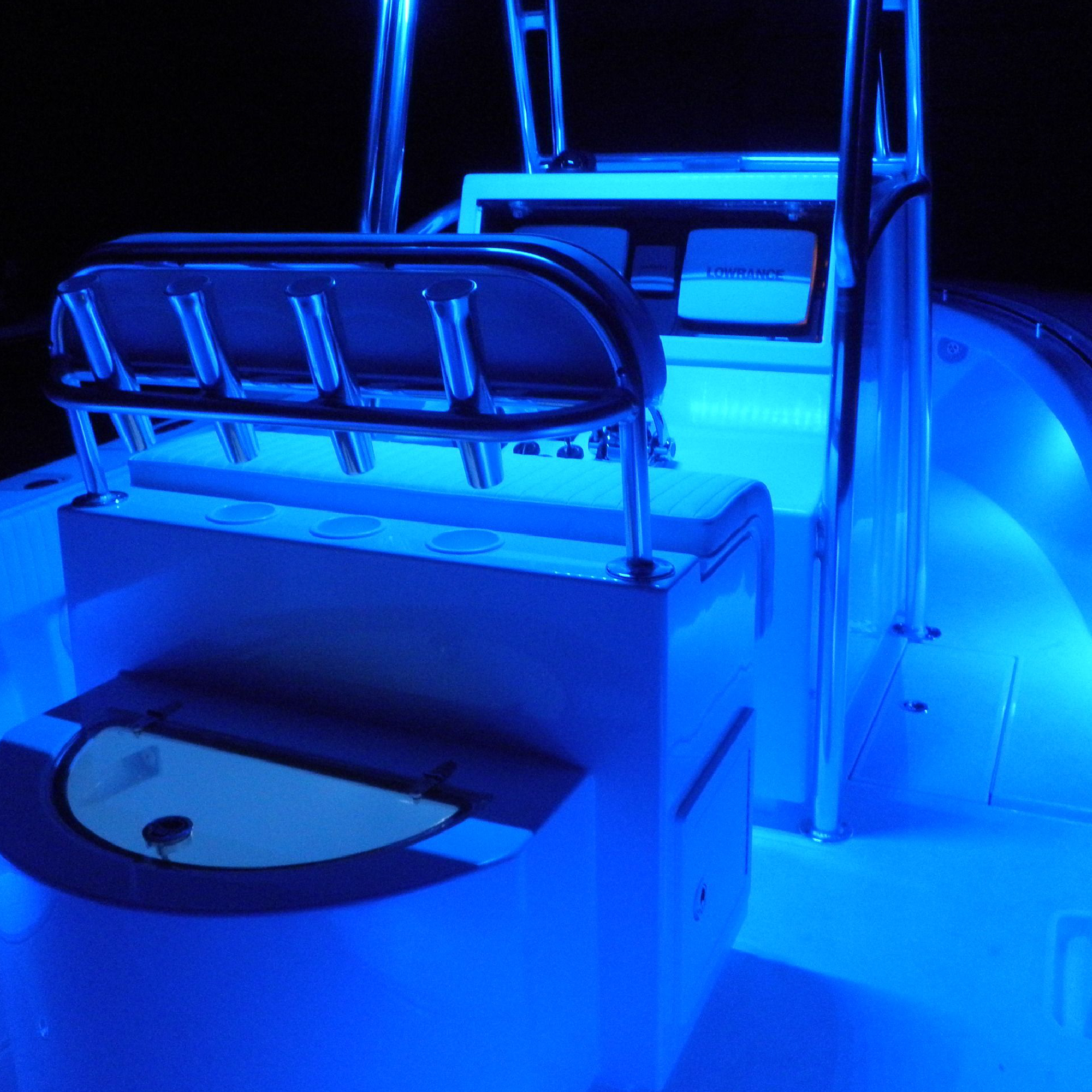 LED Companion Way Light 3 Pack Marine Courtesy Lights, Square, Blue LED - Picture 7 of 8